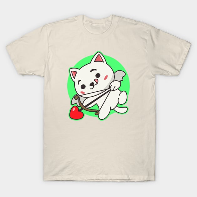 Cupid Cat 1 T-Shirt by catprocat